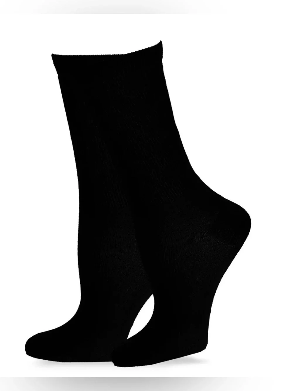 NWT TeeHee Women’s 12 Pack Black White Crew Socks - Size 9-11